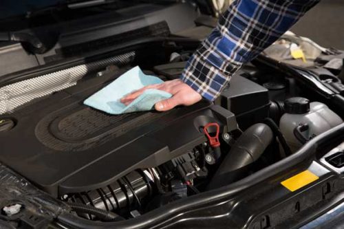 how to clean a car engine