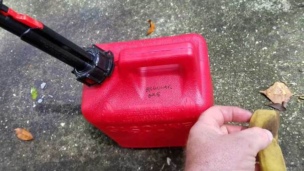 Using A Gas Can Or Closed Container