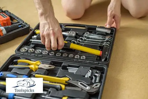 man took tool from a case for work
