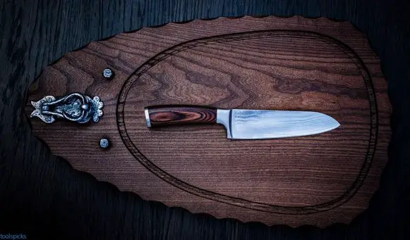 antoku Japanese knife damascus steel blade knife