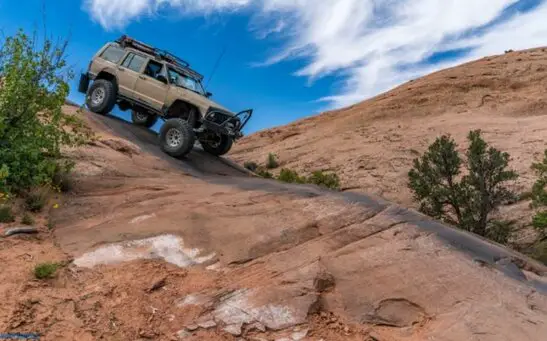 jeep near moab, utah
