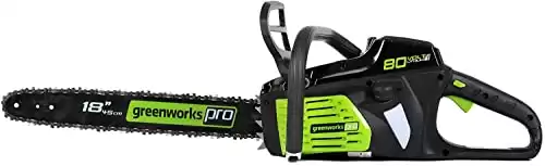 Greenworks Pro 80V 18-Inch Brushless Cordless Chainsaw, Tool Only GCS80450