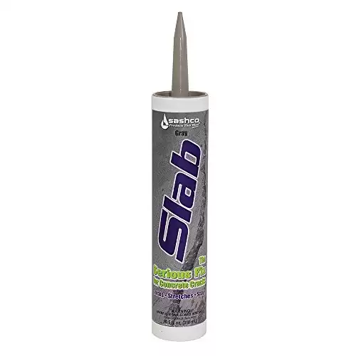 Sashco - 16210-12 Slab Concrete Crack Repair Sealant, 10.5 Ounce Cartridge, Gray (Pack of 12)