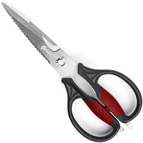Kitchen Scissors - Heavy Duty Utility Come Apart Kitchen Shears for Chicken, Meat, Food, Vegetables - 9.25 Inch Long