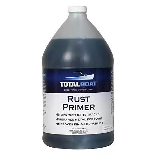 TotalBoat Rust Primer Converter (GALLON) | Metal Treatment Stops Rust For Professional Repairs