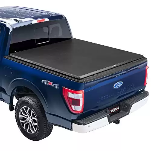 TruXedo TruXport Soft Roll Up Truck Bed Tonneau Cover | 297701 | Fits 2015 - 2023 Ford F-150 5' 7" Bed (67.1") , Black