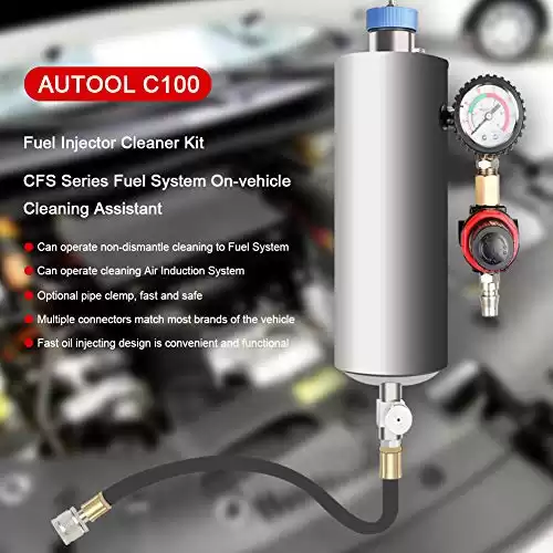 Autool C-100 Automotive Fuel Cleaning Tools CFS Series Fuel System On-vehicle Cleaning Assistant Fuel Injector Cleaner 600ML 140PSI
