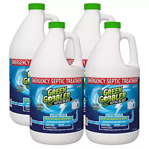 Septic Blast! Emergency Septic Tank Treatment & Maintenance | Removes Septic Tank Clogs | Removes Septic Tank Odors & Restores Septic System | Prevents Overflows … (4 Gallon Case)