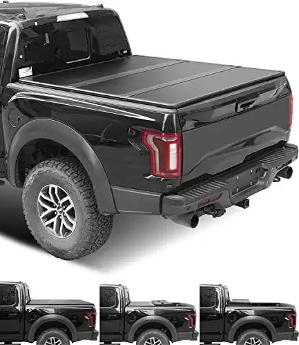 Lyon cover 5.5ft 66-67 Hard Tri-Fold Truck Pickup Bed for 2004-2014 F150 & Lincoln 2006-2008 Mark LT Tonneau Cover